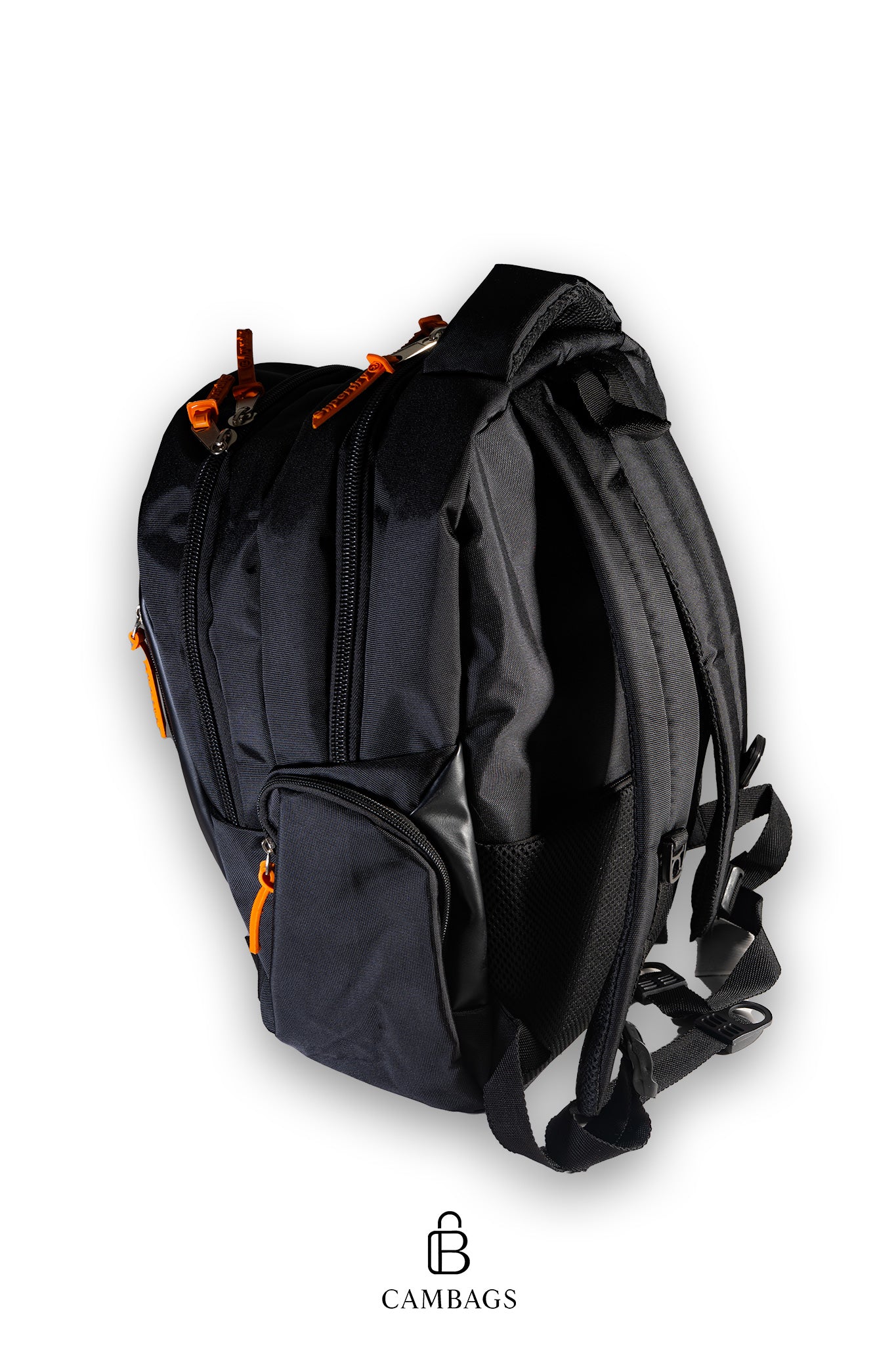 Morral Superdry Negro con Cremalleras Naranjas – Espacioso, Urbano y Moderno