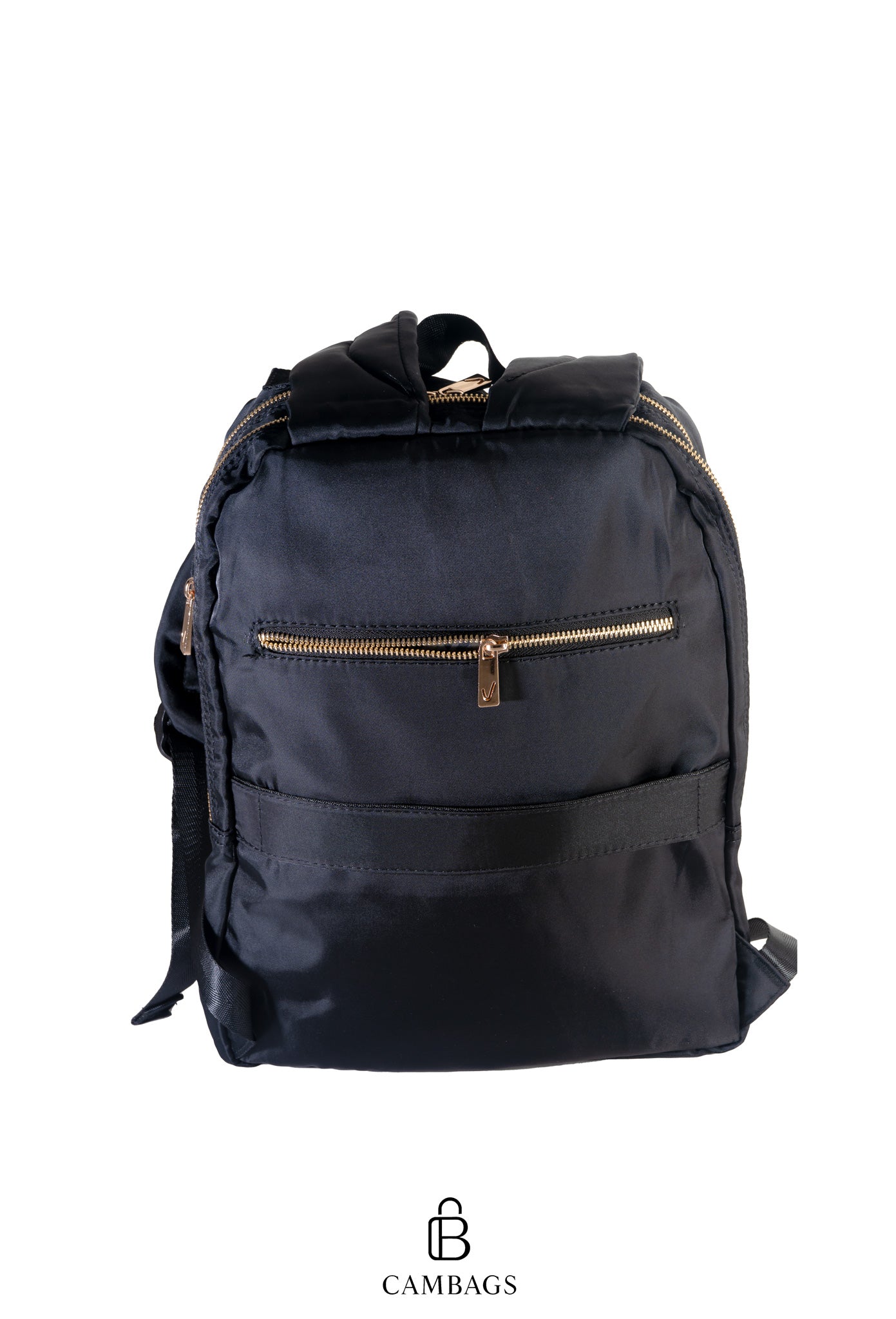 Morral Negro Vélez con Cierres Dorados – Elegante y Urbano