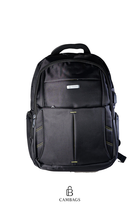 Morral Ponasoo Negro con Puerto USB y Salida AUX – Práctico y Resistente